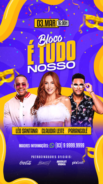 FLYER PSD EDITÁVEL É TUDO NOSSO STORIES