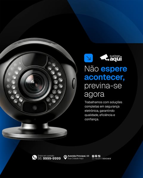 Social Media Câmera de Segurança e Monitoramento