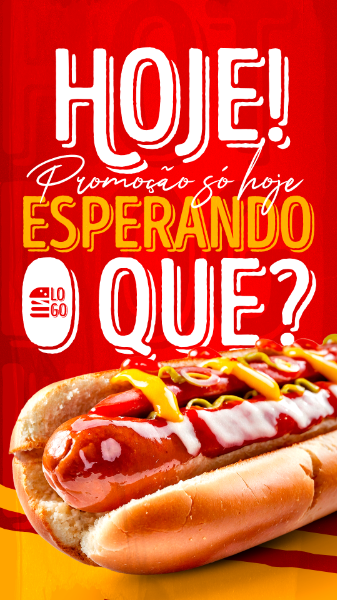 STORIES ESPERANDO O QUE COMPRE JÁ O SEU HAMBÚRGUER SOCIAL MEDIA LANCHONETE PSD EDITÁVEL