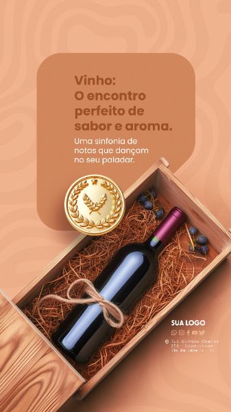 STORY - VINHO - O ENCONTRO PERFEITO DE SABOR E AROMA