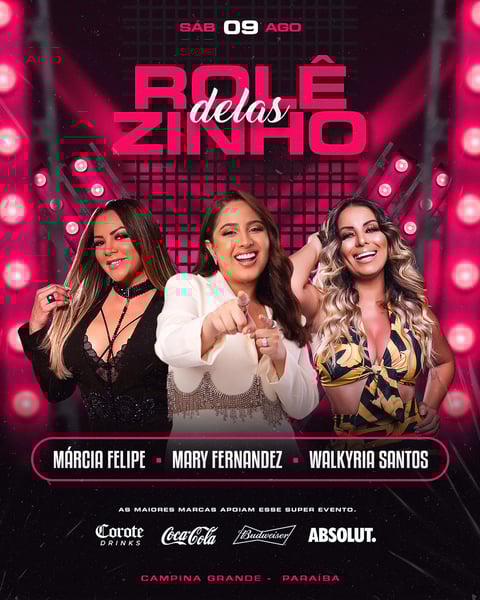 FLYER PARA EVENTOS PSD FEED ROLÊZINHO DELAS