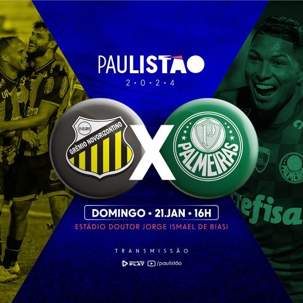 SOCIAL MEDIA - PAULISTÃO 2024 - NOVORIZONTINO X PALMEIRAS