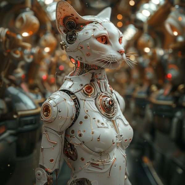 GATO ROBOTICO - FUTURISTA