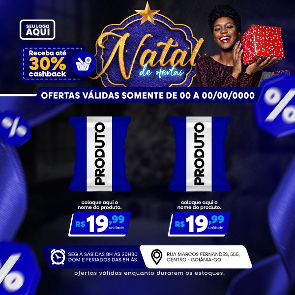 TABLÓIDE | FOLHETO | FELIZ NATAL | PSD EDITÁVEL