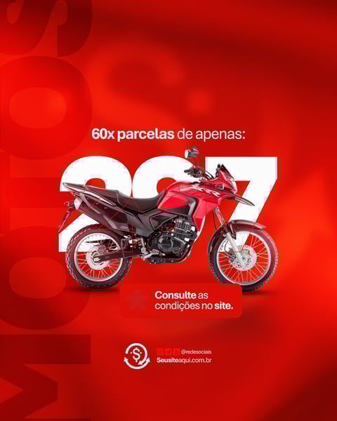 CONSÓRCIO FINANCIAMENTO SEGUROS CONCESSIONÁRIA MOTO CARRO SOCIAL MEDIA PSD EDITÁVEL 1