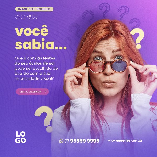 COR DAS LENTES DO SEU OCULOS DE SOL | SOCIAL MEDIA - ÓTICA