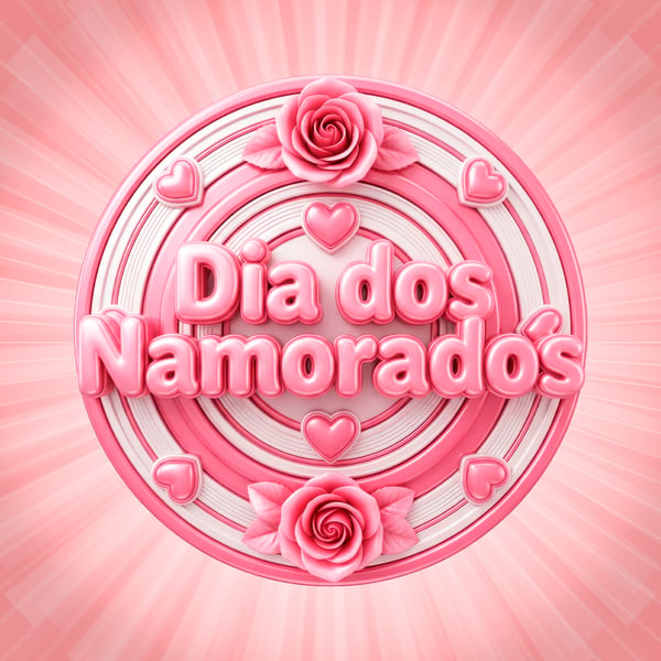 SELO 3D PARA O DIA DOS NAMORADOS MODELO 05