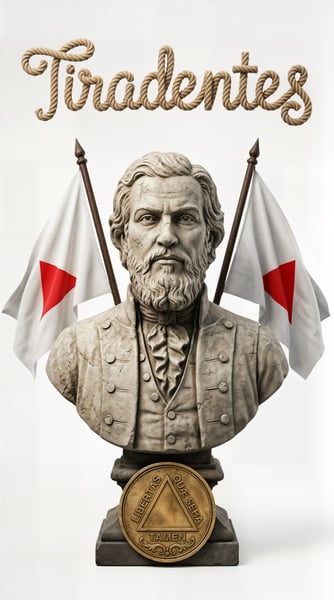 Estátua de Tiradentes com a bandeira 1