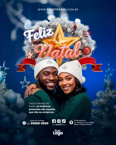 FEED FELIZ NATAL BOAS FESTAS DEZEMBRO SOCIAL MEDIA PSD EDITÁVEL 5