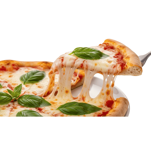 FATIA DE PIZZA MARGHERITA COM QUEIJO DERRETIDO 2