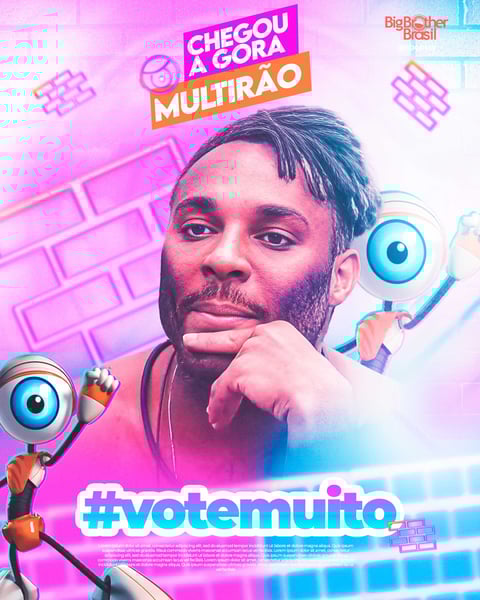 FLYER PAREDÃO BBB VOTE MUITO FEED