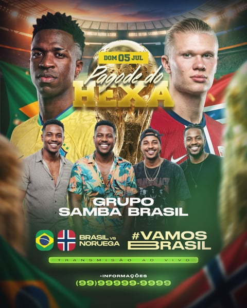 FLYER PAGODE DO HEXA FEED PSD EDITÁVEL