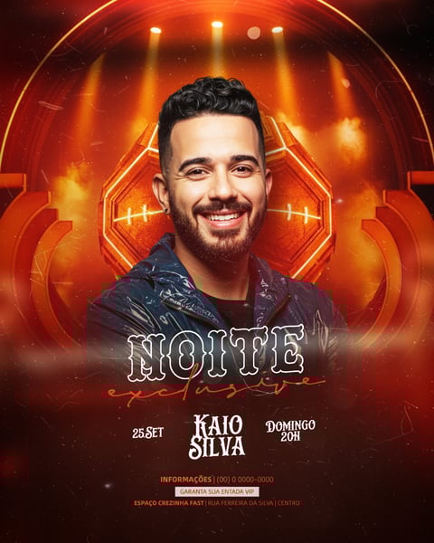 FLYER EVENTOS ARTISTAS SHOWS FESTA - SOCIAL MEDIA PSD EDITÁVEL 23