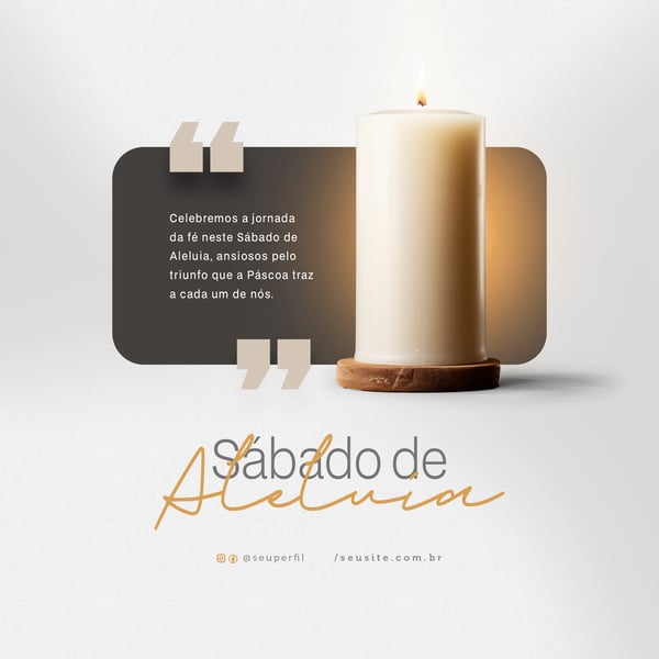 XCF SABADO DE ALELUIA E SEMANA SANTA SOCIAL MEDIA PSD EDITAVEL 4