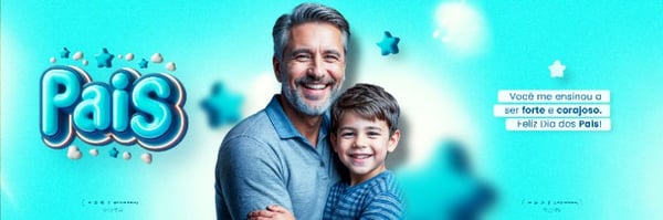 DIA DOS PAIS 11 DE AGOSTO CAMPANHA SOCIAL MEDIA FLYER PSD EDITÁVEL