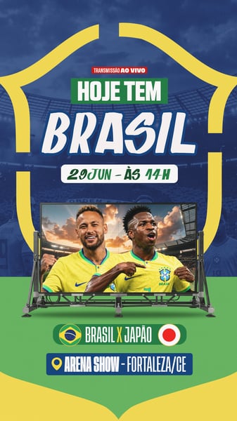 58 FLYER EVENTO TRANSMISSÃO AO VIVO COPA DO MUNDO BRASIL
