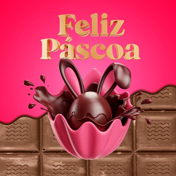 ZQC ELEMENTO 3D OARA COMPOSIÇÃO DE ARTES DE PÁSCOA MODELO 30