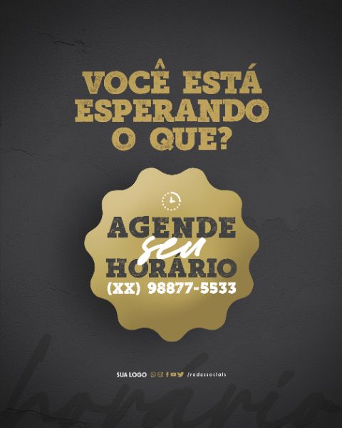 SOCIAL MEDIA - BARBEIRO - AGENDE SEU HORÁRIO