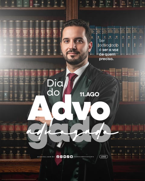 DIA DO ADVOGADO 11 DE AGOSTO SOCIAL MEDIA PSD EDITÁVEL 3