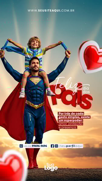 STORY FELIZ DIA DOS PAIS SOCIAL MEDIA 24