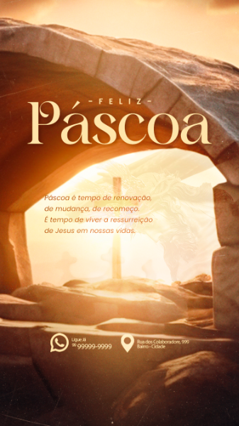 FELIZ PÁSCOA CRISTÃ STORY