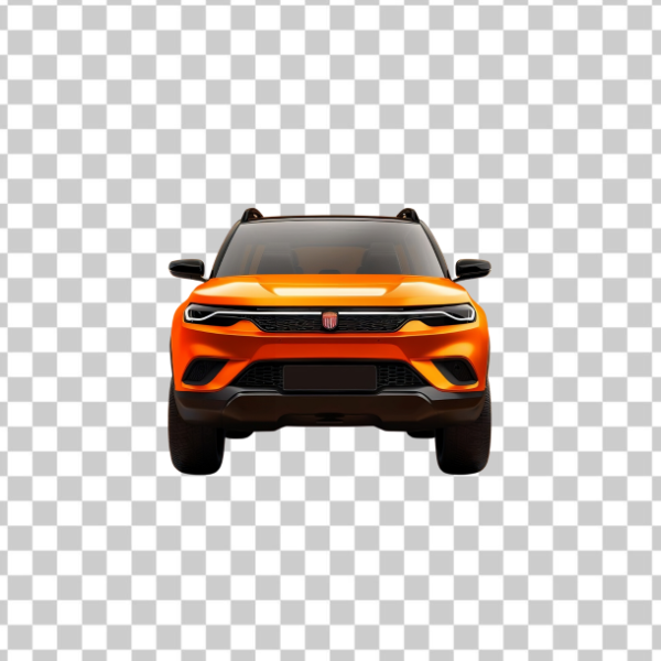 CARRO FIAT LARANJA - PNG