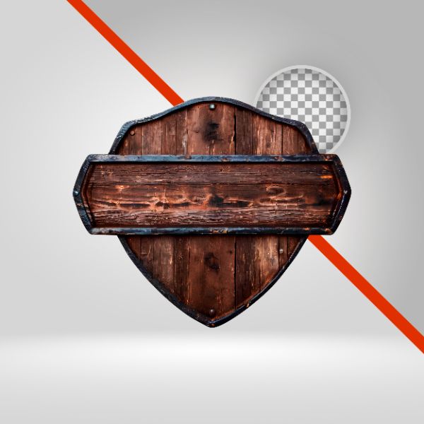 ESCUDO DE MADEIRA, PLACA PARA FLYER, VAQUEJADA, SERTANEJO, CAVALGADA, TÁBUA DE MADEIRA 3D, ELEMENTO PNG, FUNDO, RURAL