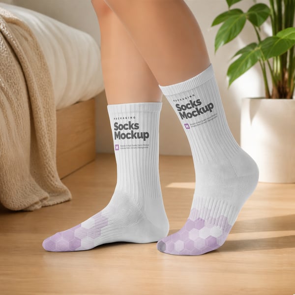 MEIAS PSD EDITÁVEL MOCKUP