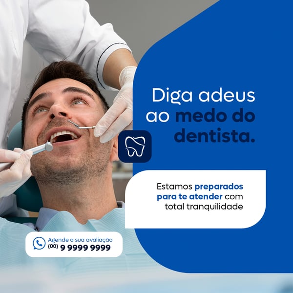 DENTISTA MEDO FEED PSD EDITÁVEL