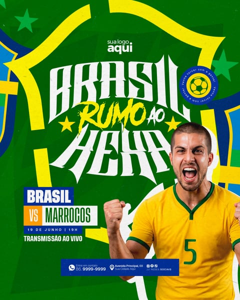 SOCIAL MEDIA JOGOS DO BRASIL NA COPA RUMO AO HEXA