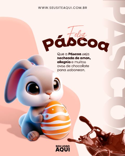 FEED - FELIZ PÁSCOA | PSD EDITÁVEL