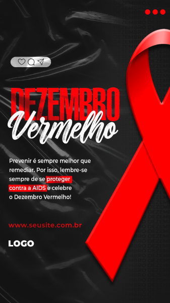 STORY DEZEMBRO VERMELHO LUTA CONTRA A AIDS FEED SOCIAL MEDIA