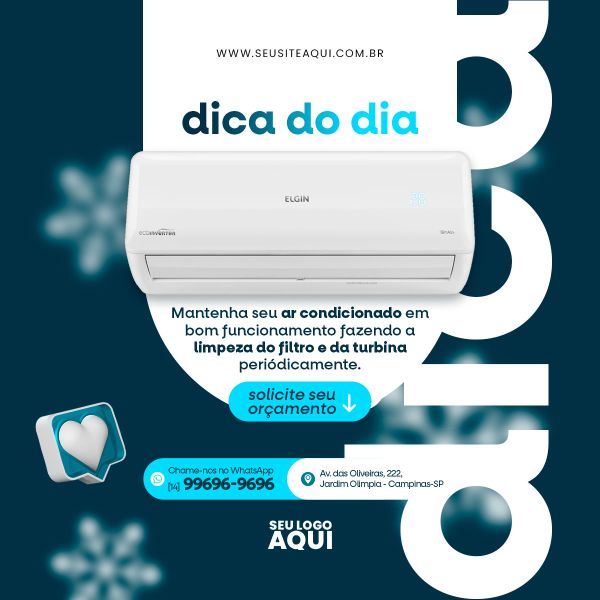 MANUTENÇÃO DE AR CONDICIONADO | SOCIAL MEDIA | PSD EDITÁVEL