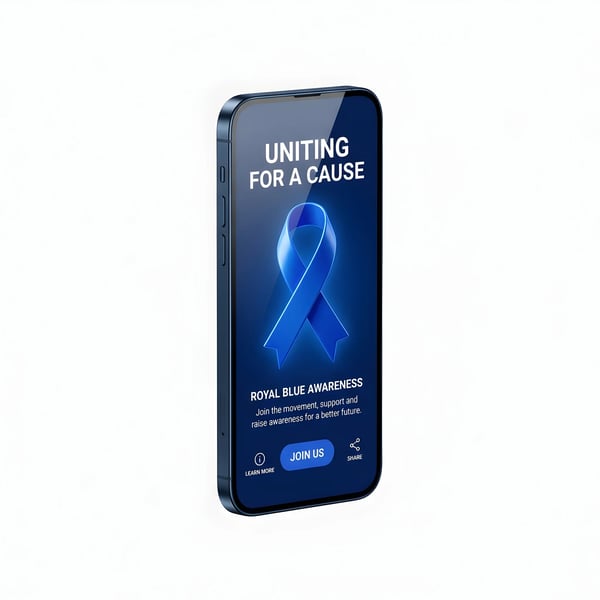 SMARTPHONE UNITING CAUSA BLUE RIBBON CAMPAIGN