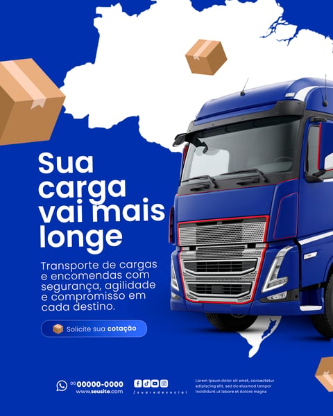 TRANSPORTADORA SOCIAL MEDIA PSD EDITÁVEL 1
