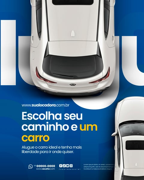 LOCADORA DE VEÍCULOS SOCIAL MEDIA PSD EDITÁVEL 10