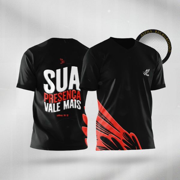 MOCKUP CAMISETA MODELO IGREJA DESIGN T-SHIRT TEMPLATE TOTALMENTE EDITAVEL PSD