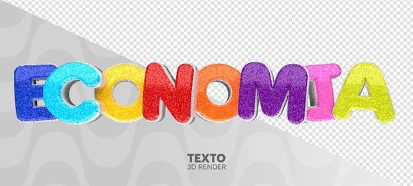 TEXTO 3D ECONOMIA DE CARNAVAL