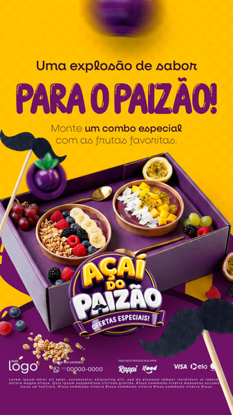 AÇAÍ / AÇAÍTERIA / DIA DOS PAIS
