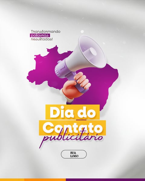 DIA DO CONTATO PUBLICITÁRIO 21 DE OUTUBRO SOCIAL MEDIA PSD EDITÁVEL
