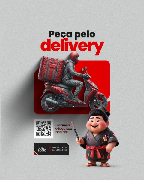 SOCIAL MEDIA - SUSHI - PEÇA PELO DELIVERY