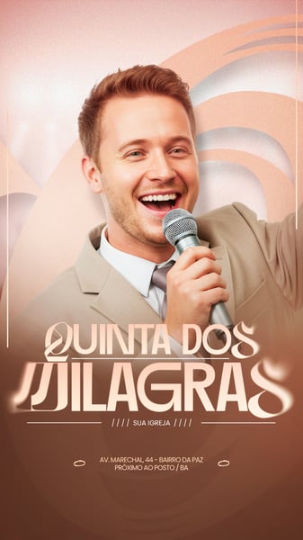 FLYER GOSPEL CULTO DOMINGO DE LOUVOR E ADORAÇÃO IGREJA SOCIAL MEDIA PSD EDITÁVEL