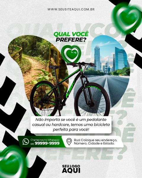 FEED - BICICLETARIA - SOCIAL MEDIA - BIKE - PSD EDITÁVEL