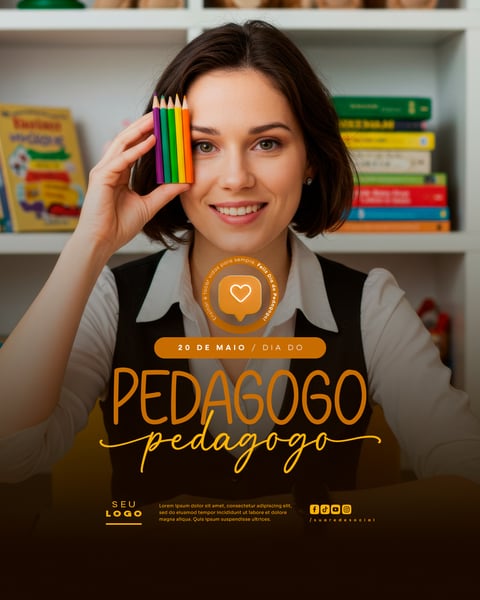 DIA DO PEDAGOGO 20 DE MAIO SOCIAL MEDIA EDITÁVEL STORY 4