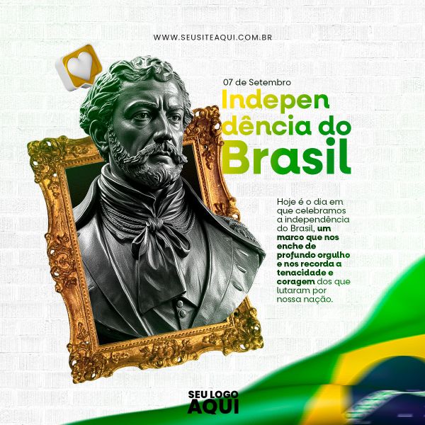FEED QUADRADO - DIA DA INDEPENDÊNCIA DO BRASIL | SOCIAL MEDIA | PSD EDITÁVEL