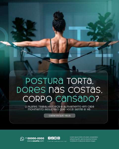 SOCIAL MEDIA PILATES PSD EDITÁVEL 2