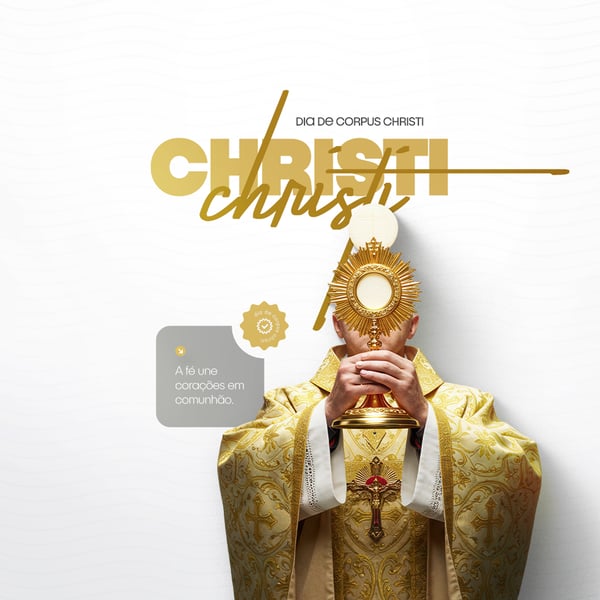 Dia de Corpus Christi Social Media PSD Editável