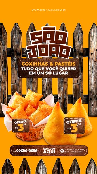 STORY - FESTA JUNINA, SÃO JOÃO - PSD EDITÁVEL