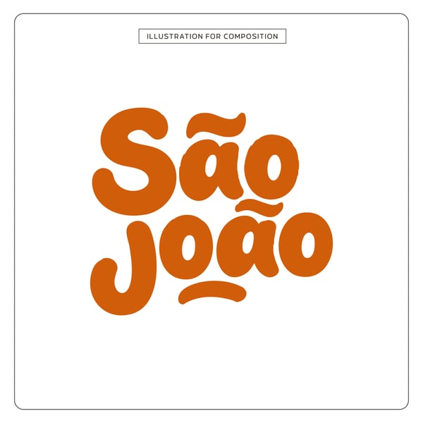 LETTERING SÃO JOÃO PARA COMPOSIÇÃO 7