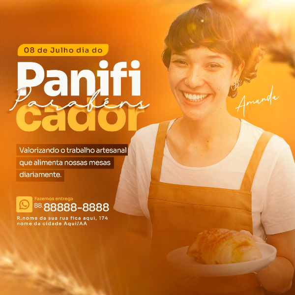 FRASE DIA DO PANIFICADOR PANIFICADORA SOCIAL MEDIA PSD